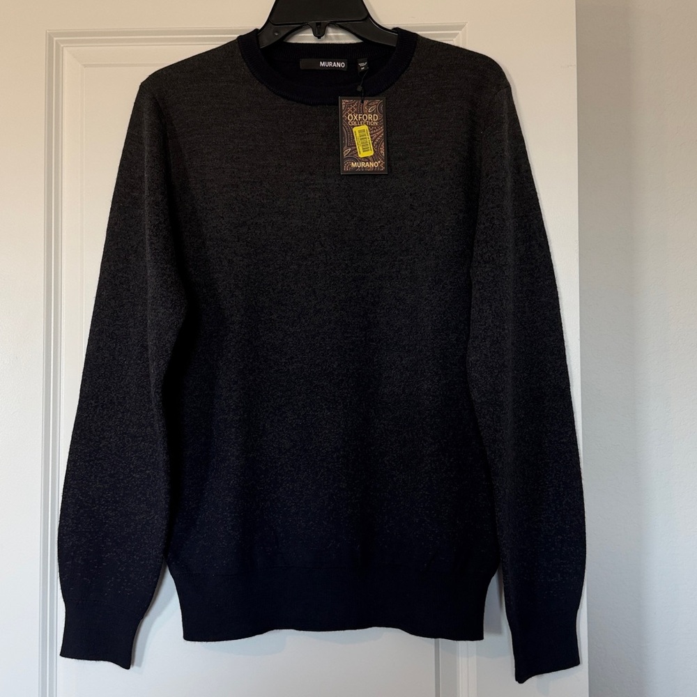 NWT Murano Men’s Charcoal & Navy Crewneck Sweater